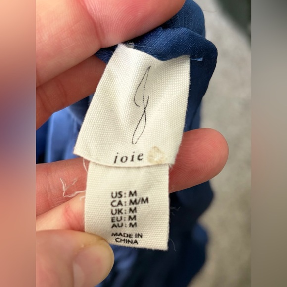 Joie Deep Blue Pleated Maxi Dress - Picture 5 of 6